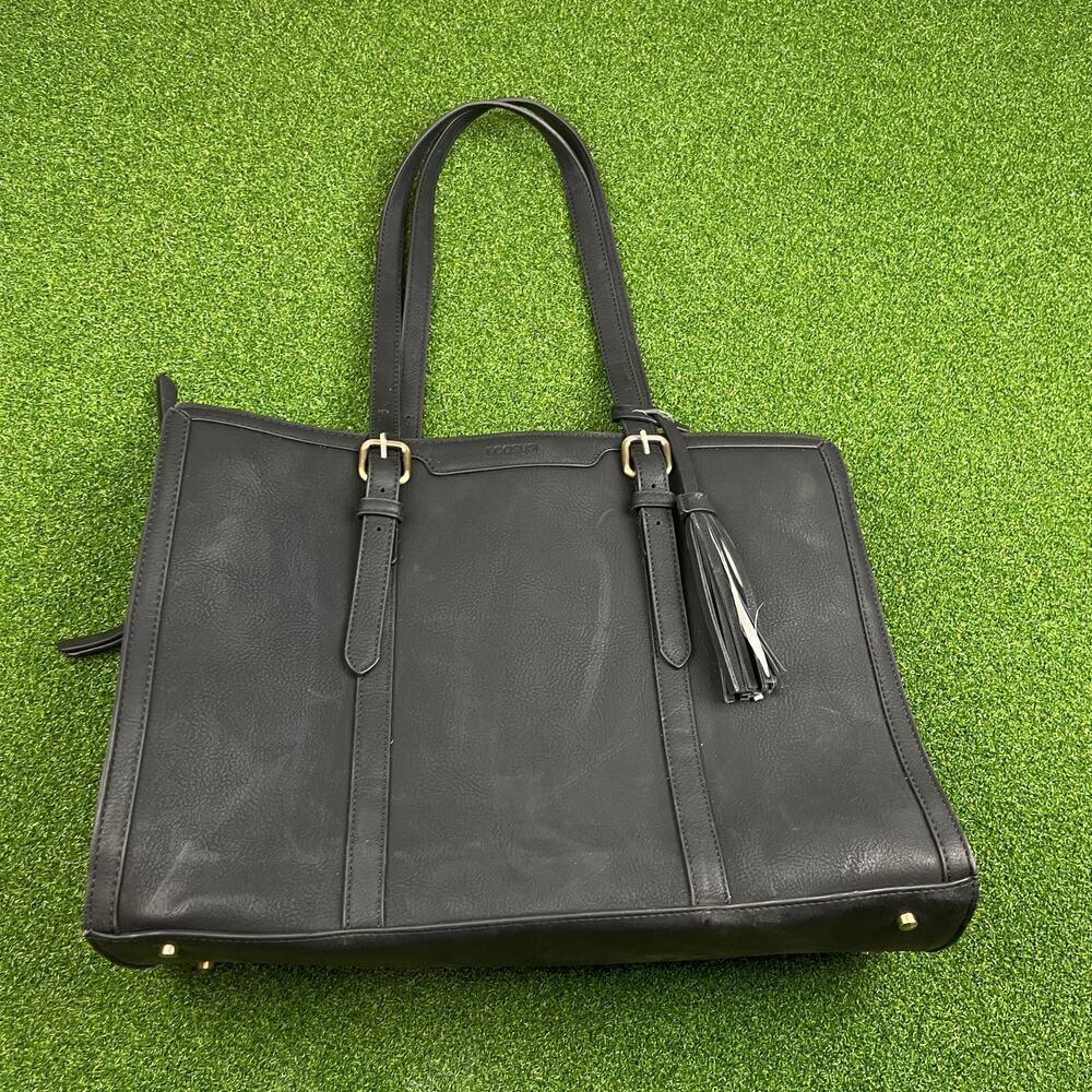 ECOSUSI Black Briefcase Laptop Office Handbag Tote Large